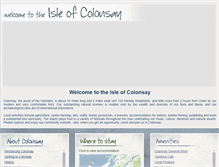 Tablet Screenshot of colonsay.org.uk
